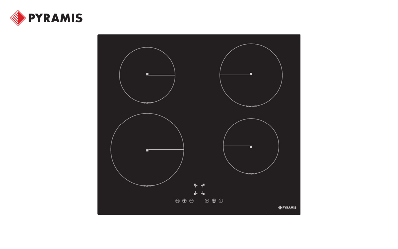 Plita cu inductie PYRAMIS , 4 zone, negru  1