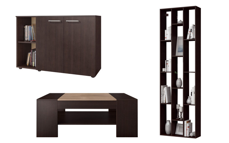 Set living Veron L, wenge + stejar sonoma  2