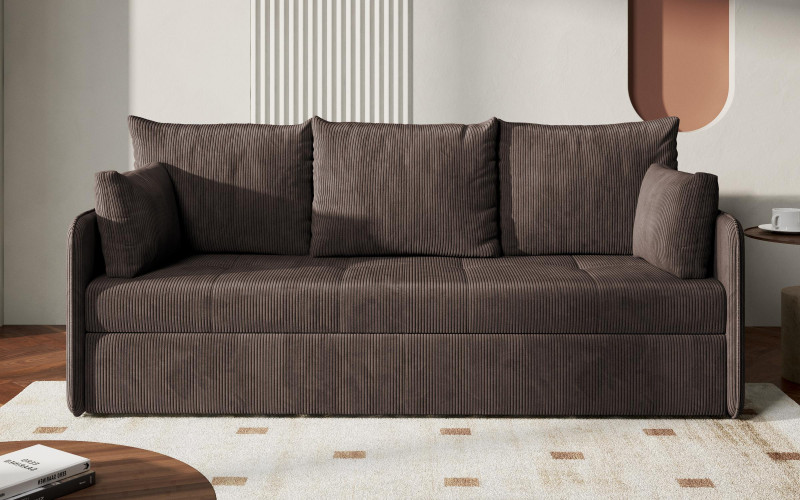 Canapea extensibila Astel, maro deschis  1