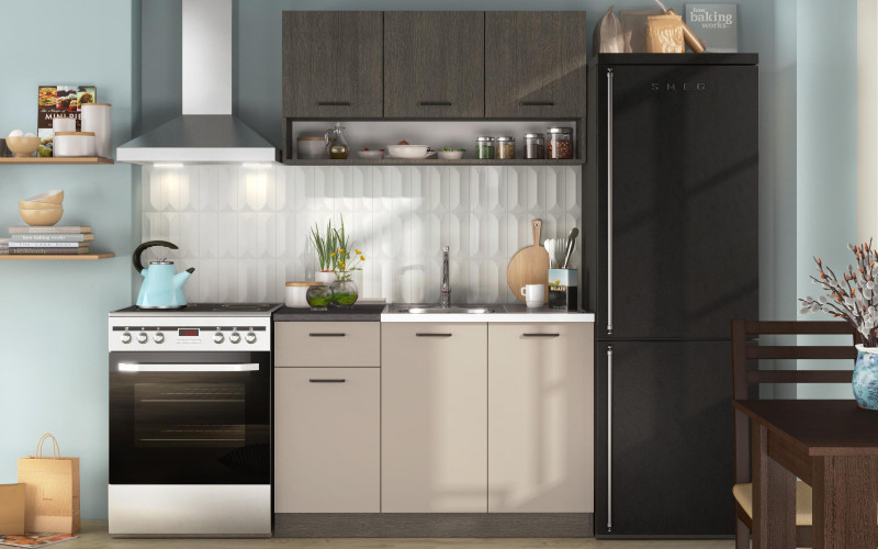 Bucatarie cu blat termic inclus Lora 5 mini | Vellea Home