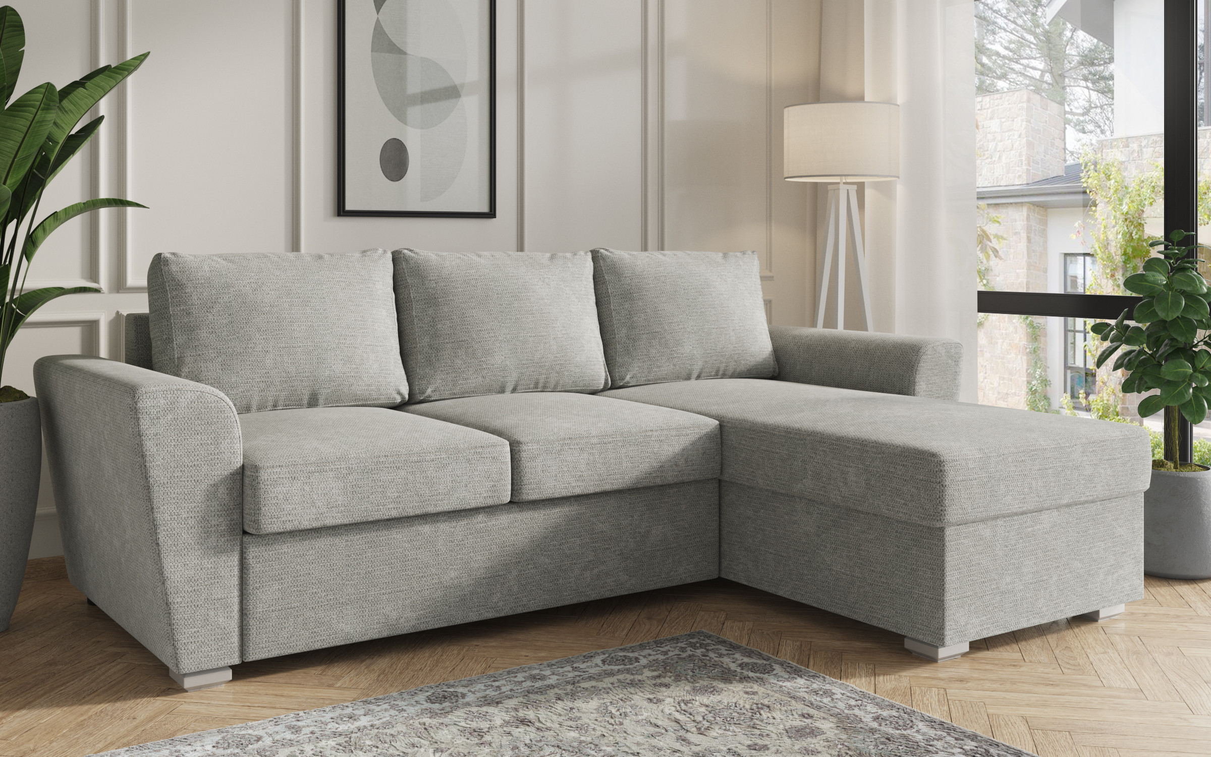Coltar extensibil Michelangelo Ultra, gri deschis  6