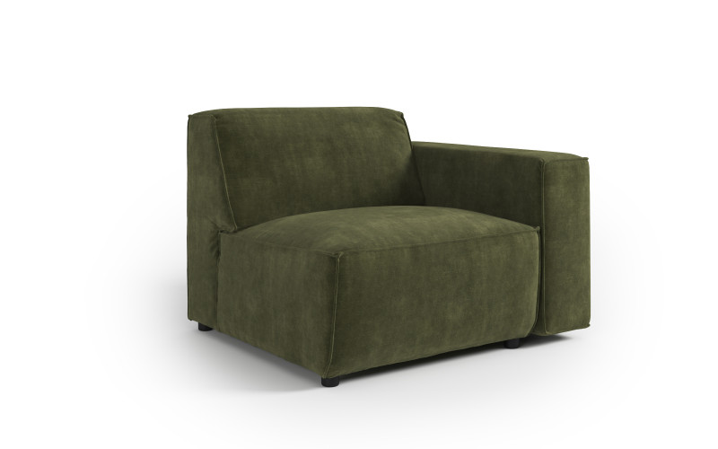 Fotoliu din coltar modular Verso, verde inchis  2