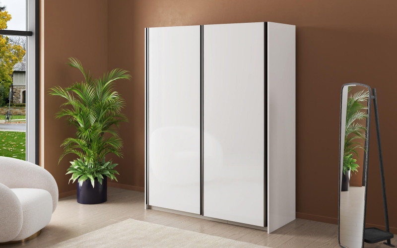 Dulap modular cu usi glisante 150 сm Soho Slide 150, alb lucios  1