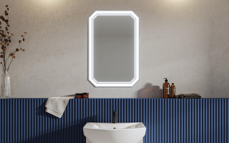 Oglinda pentru baie cu iluminare LED ICL1494, 60/90 сm  1
