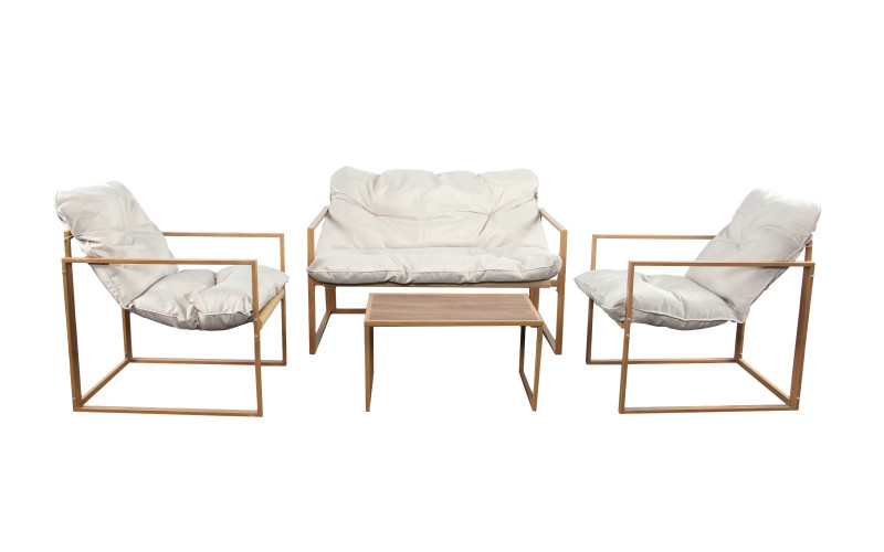 Set masa + scaune Monter, natural  2