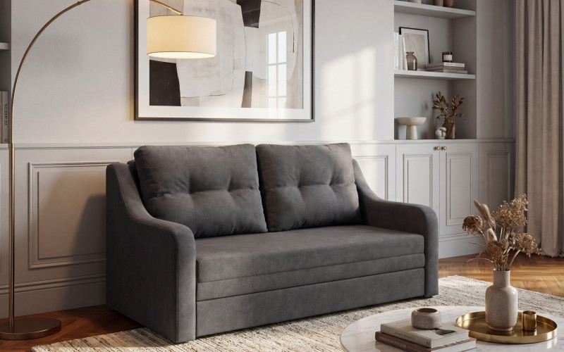 Canapea extensibila Senso, gri-maroniu  1