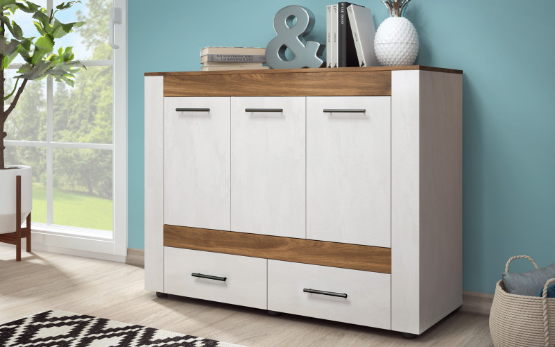 Comoda Credo, stejar coniac + Silk  1