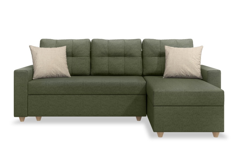 Coltar extensibil Oslo, verde inchis + bej  6