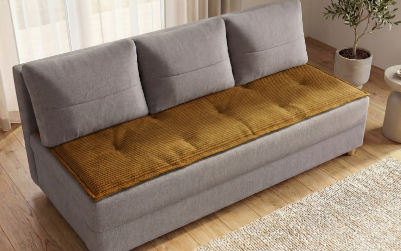 Toper pentru canapea 180/60 cm Amber, mustar  1