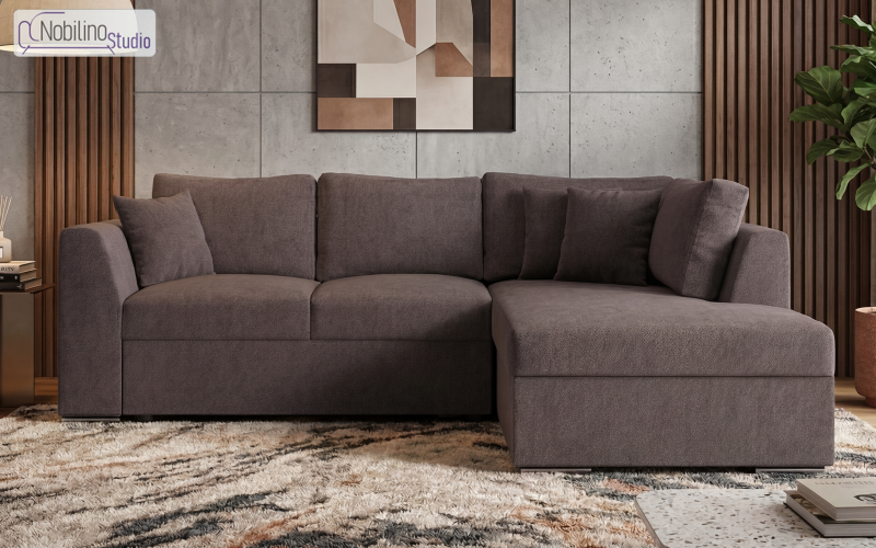 Coltar extensibil Toscana S, gri-maroniu  1