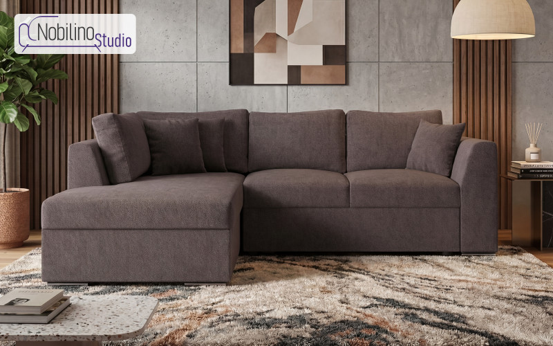 Coltar extensibil Toscana S, gri-maroniu  1