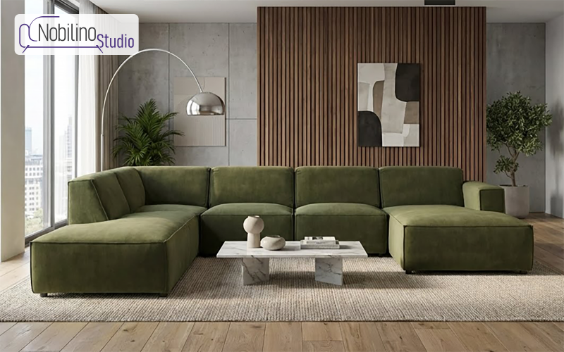 Coltar modular Verso, verde inchis  1