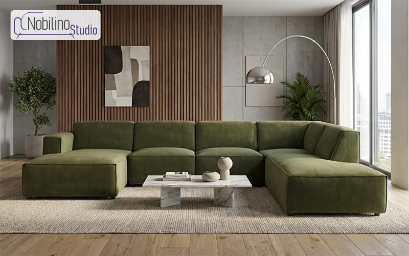 Coltar modular Verso, verde inchis  1