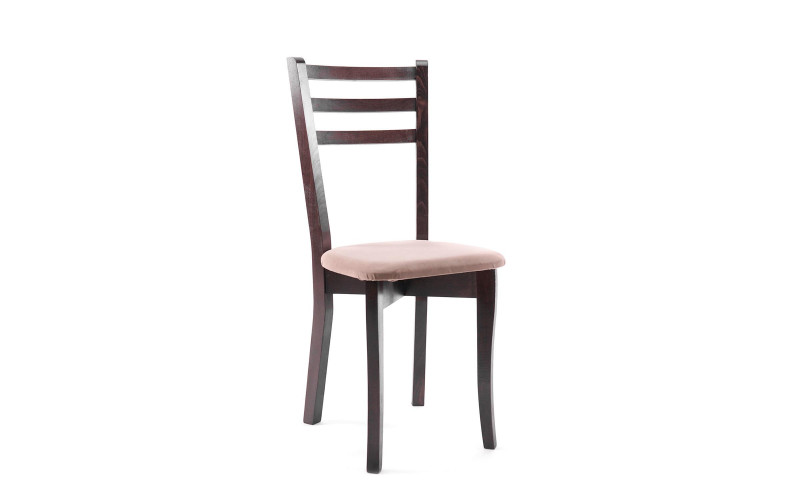 Scaun de masa Astin, wenge cu sezut maro deschis  1