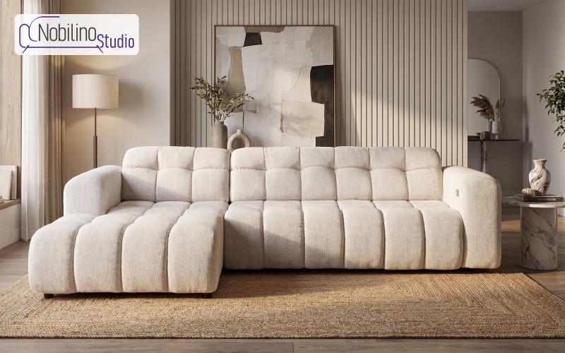 Coltar extensibil cu mecanism electric Modera, alb  1