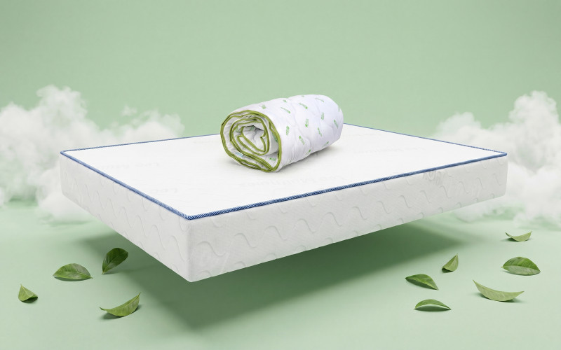 Set saltea 140/200 + pilota 200/220 Leo Multirelax + Green Tea,   1