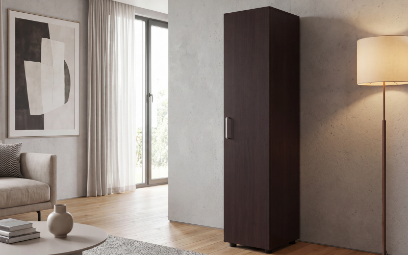 Dulap cu o usa si bara Masimo Compact 1, wenge  1