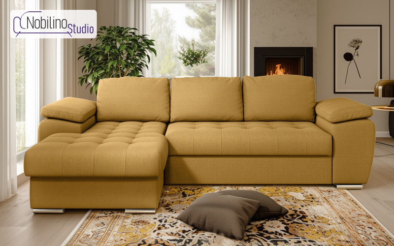 Coltar extensibil Valencia Pocket, mustar  1