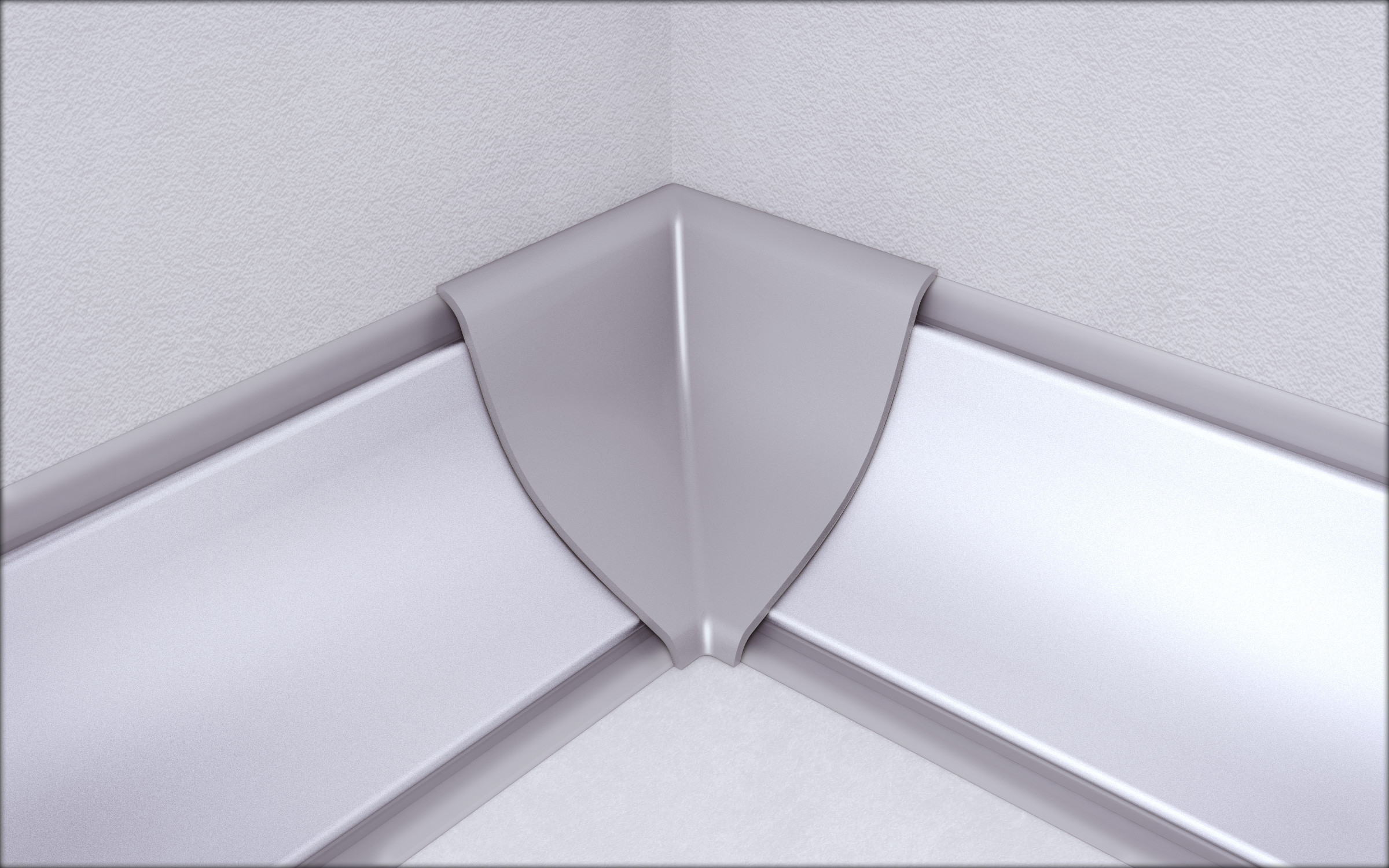 pentru plinta antistrop Colt interior, crom mat  1