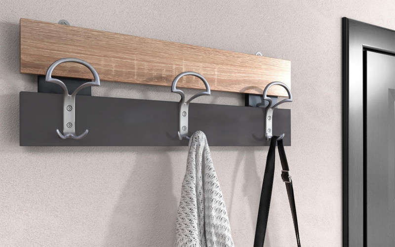 Agatatoare Linea, stejar sonoma + antracit mat  1