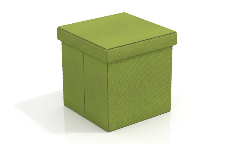 Taburet pliabil Flora, verde  1