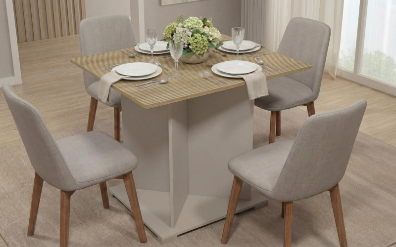 Masa dining Aurea XL, nisipiu mat + cadiz  1
